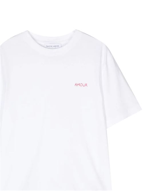 Amour popincourt t-shirt MAISON LABICHE PARIS | QWPOPINAMOURWHITE